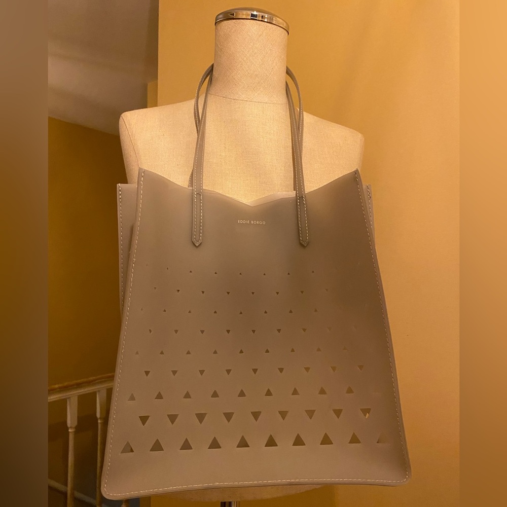 Gray jelly Tote Bag Neiman Marcus Eddie borgo